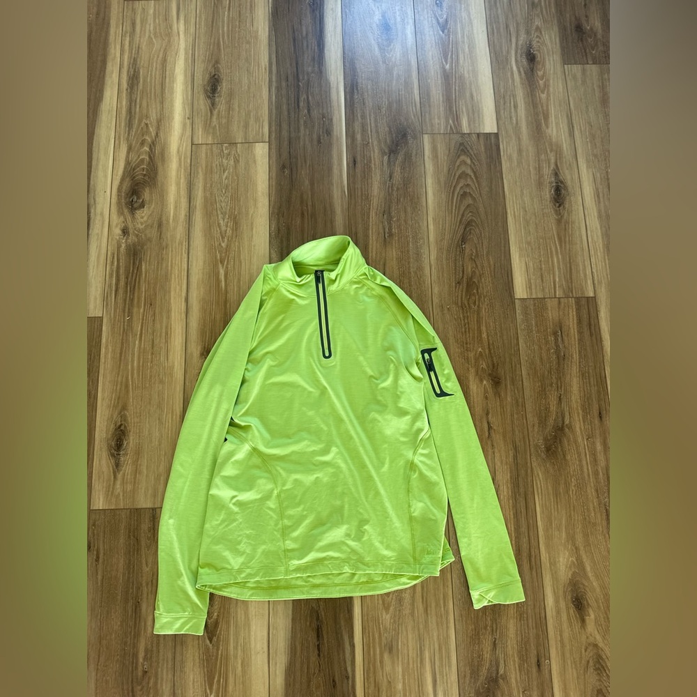 REI womens 1/4 zip pullover athletic hiking outdoor shirt size large